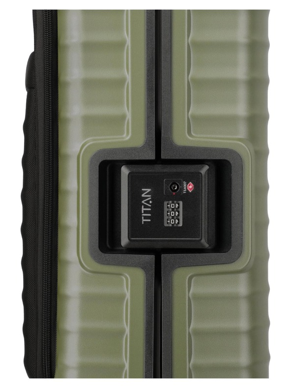 Titan Пътен куфар Titan Overseas S Front pocket Forest green