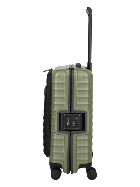 Titan Пътен куфар Titan Overseas S Front pocket Forest green