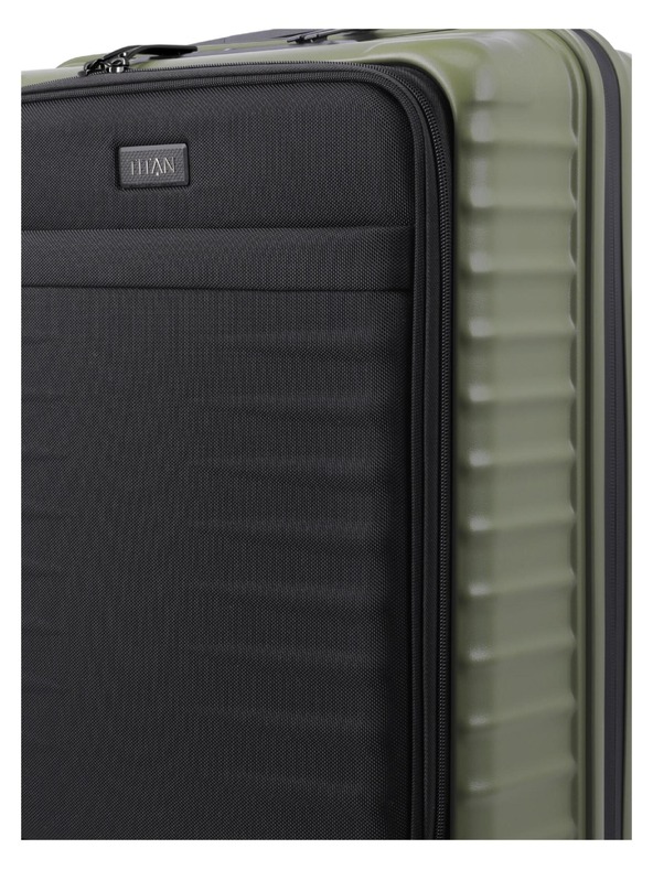 Titan Пътен куфар Titan Upgrade S23 Front pocket Forest green
