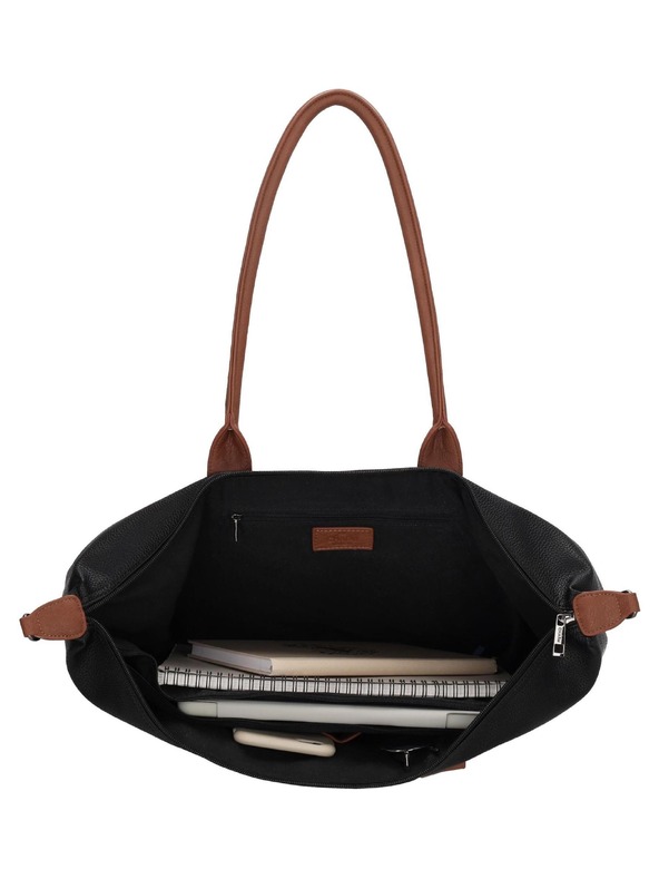 Charm London Чанта Charm London Buckingham 23816 Black Cognac