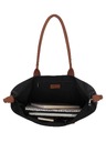 Charm London Чанта Charm London Buckingham 23816 Black Cognac
