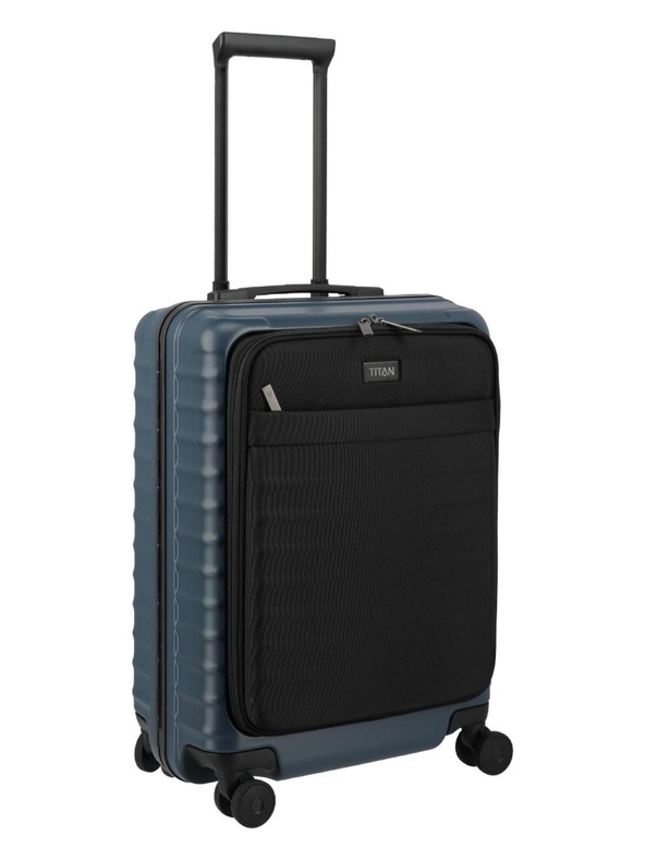 Titan Titan Overseas S Front pocket travel suitcase Midnight blue