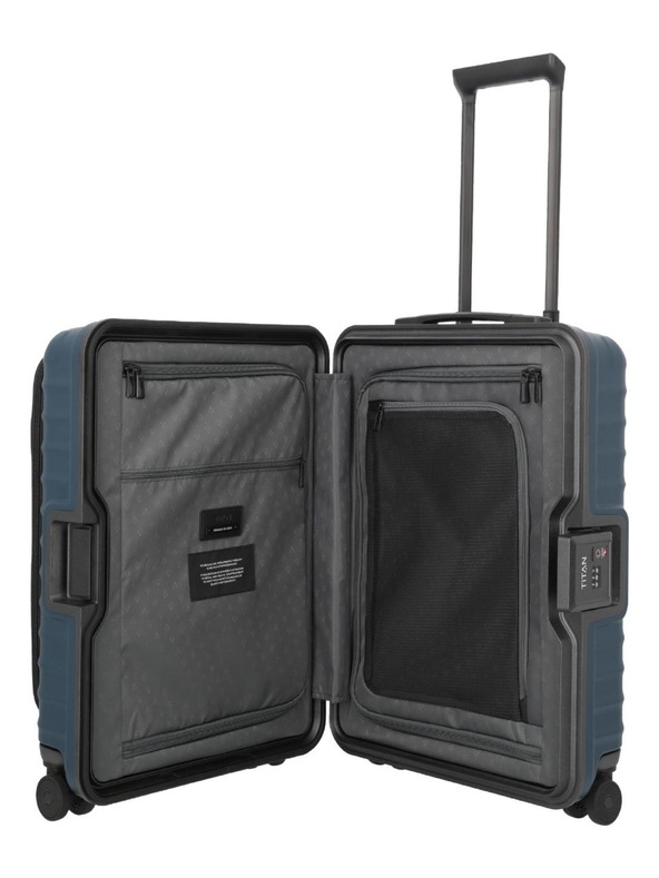 Titan Titan Overseas S Front pocket travel suitcase Midnight blue