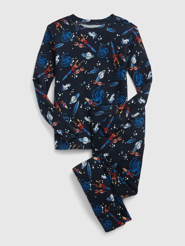 GAP Детска шарена пижама космос GAP