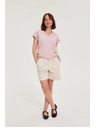 Moodo Гладки шорти бежови Moodo