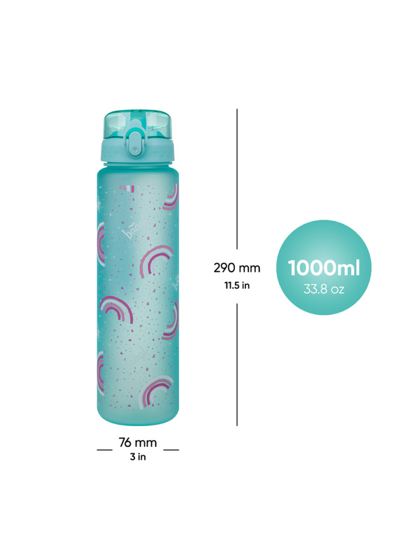 BAAGL  BAAGL Тританова бутилка за пиене Дъга, 1000 ml