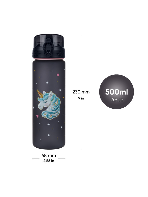 BAAGL  BAAGL Тританова бутилка за пиене Unicorn Gold, 500 ml