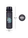 BAAGL  BAAGL Тританова бутилка за пиене Unicorn Gold, 500 ml