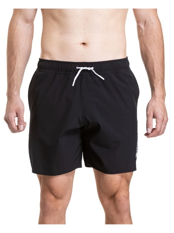 Meatfly Мъжки плувни костюми Meatfly Keith Boardshorts 17" Black / White