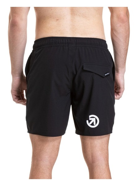 Meatfly Мъжки плувни костюми Meatfly Keith Boardshorts 17" Black / White