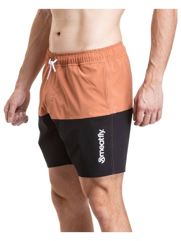 Meatfly Мъжки плувни костюми Meatfly Keith Boardshorts 17" Sienna / Black