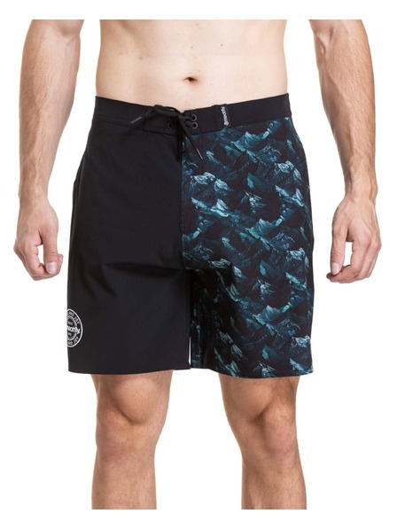Meatfly Мъжки плувни костюми Meatfly Ernie Boardshorts 19" Green Mountains / Quiet Gray