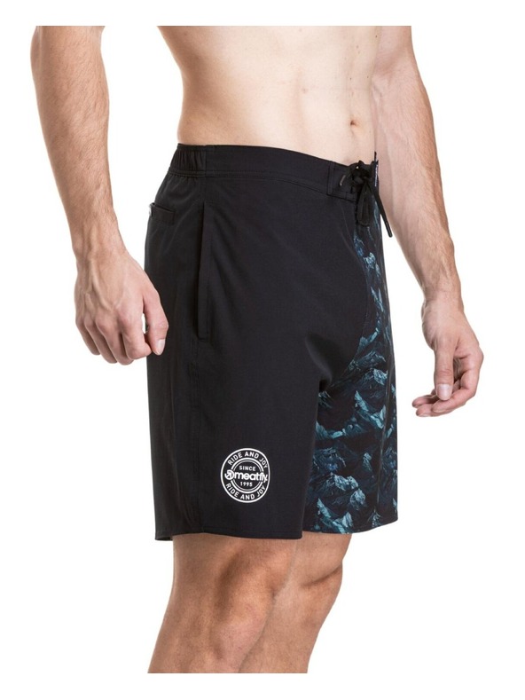 Meatfly Мъжки плувни костюми Meatfly Ernie Boardshorts 19" Green Mountains / Quiet Gray
