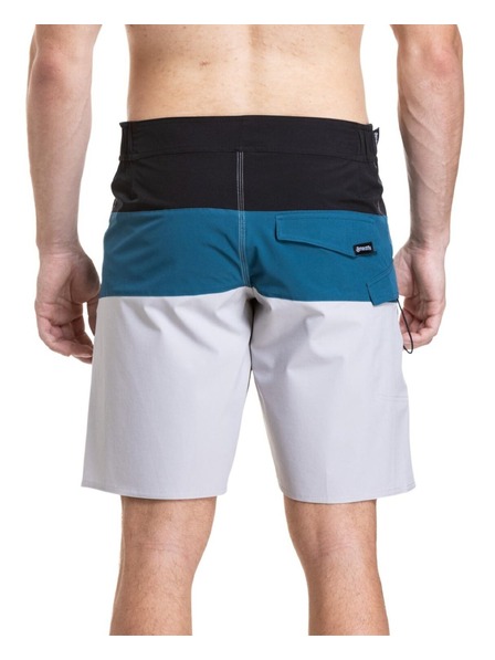 Meatfly Мъжки плувни костюми Meatfly Mitch Boardshorts 21" Black / Quiet Gray / Smoky