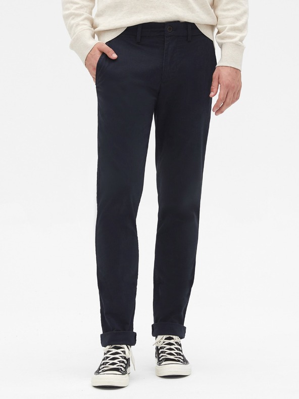 GAP Панталони essential khaki тесен модел GapFlex GAP