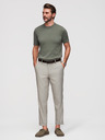 Ombre Clothing Мъжки чино панталони REGULAR FIT с еластичен пояс - сив и бежов V1 P1525 Ombre Clothing
