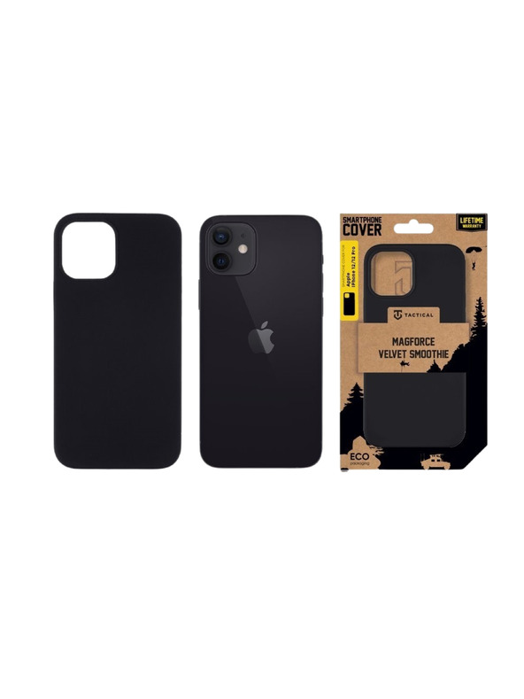 Tactical Tactical MagForce Velvet Smoothie Калъф за Apple iPhone 12/12 Pro Asphalt