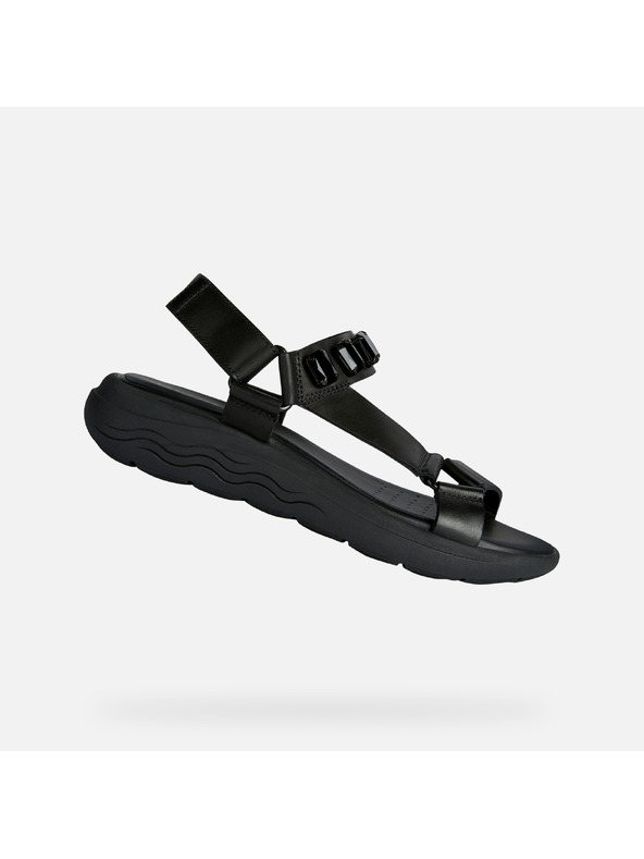 Geox Черни дамски сандали Geox Spherica EC5W