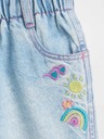 GAP Детски дънкови къс панталон Paperbag Mom GAP