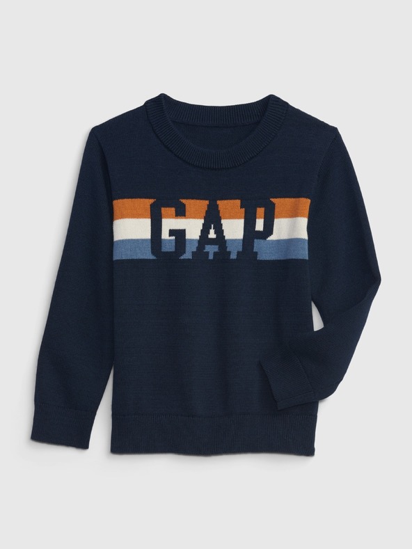 GAP Бебешки пуловер с лого на GAP