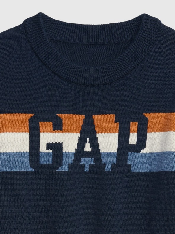 GAP Бебешки пуловер с лого на GAP