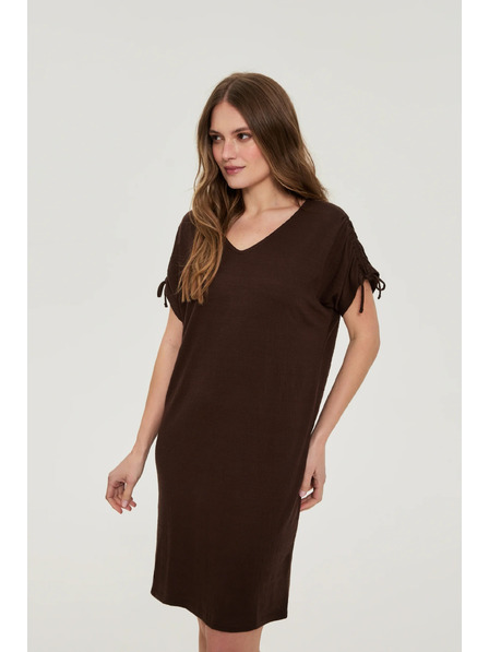 Moodo Smooth brown dress Moodo