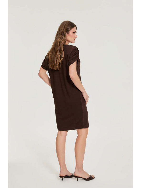 Moodo Smooth brown dress Moodo