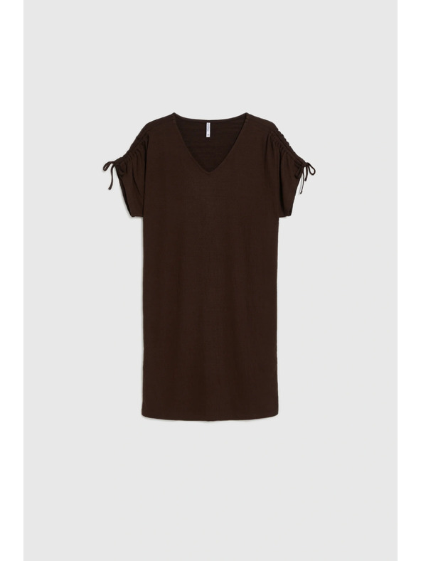Moodo Smooth brown dress Moodo