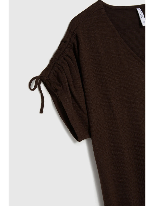 Moodo Smooth brown dress Moodo