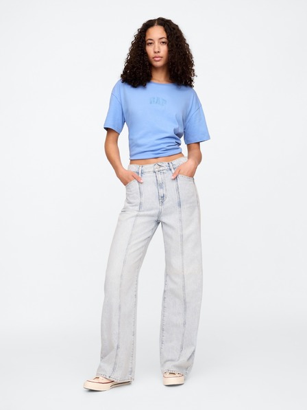 GAP Памучна тениска с логото на Gap