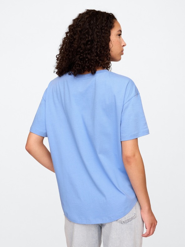 GAP Памучна тениска с логото на Gap