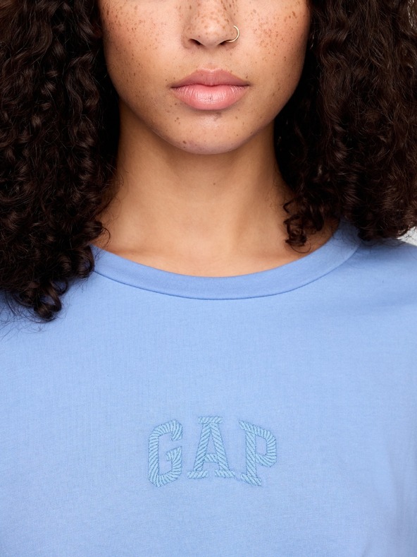 GAP Памучна тениска с логото на Gap