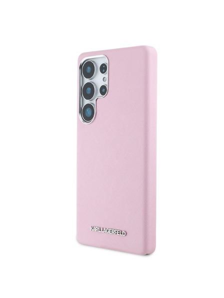 Karl Lagerfeld Karl Lagerfeld PU Saffiano Metal Logo and Frame Задния калъф за Samsung Galaxy S25 Ultra Pink
