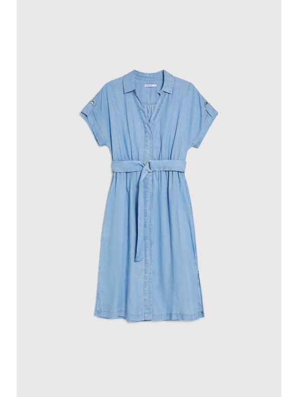 Moodo Blue belt dress Moodo