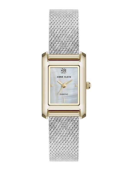 Anne Klein Дамски квадратен часовник Anne Klein mesh AK/5233MPTT