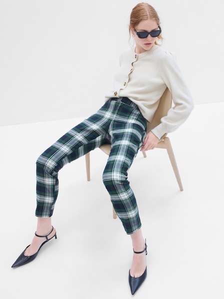 GAP Карирани тесни панталони bi-stretch GAP