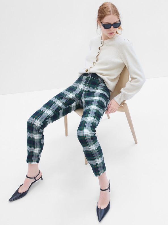 GAP Карирани тесни панталони bi-stretch GAP
