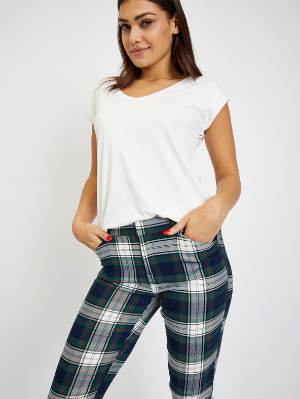 GAP Карирани тесни панталони bi-stretch GAP