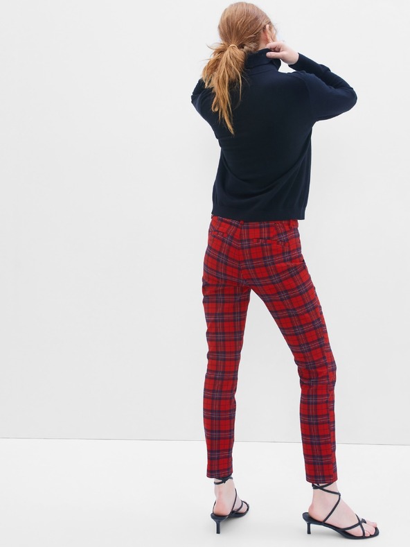GAP Карирани тесни панталони bi-stretch GAP