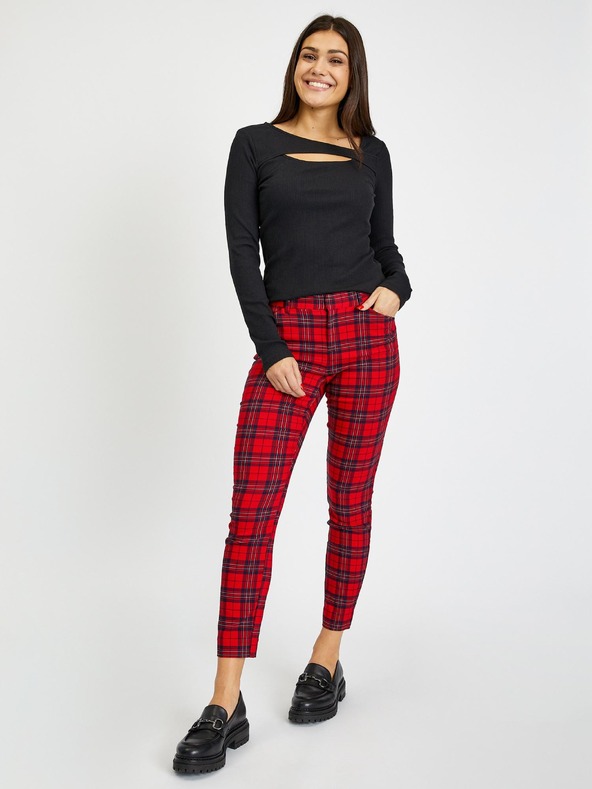GAP Карирани тесни панталони bi-stretch GAP