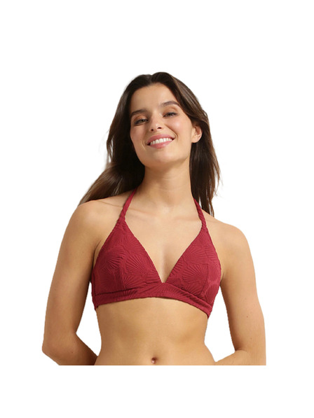 DIM DIM SWIMWEAR SHELL TRIANGLE BRA - Дамски бански - тъмно червено