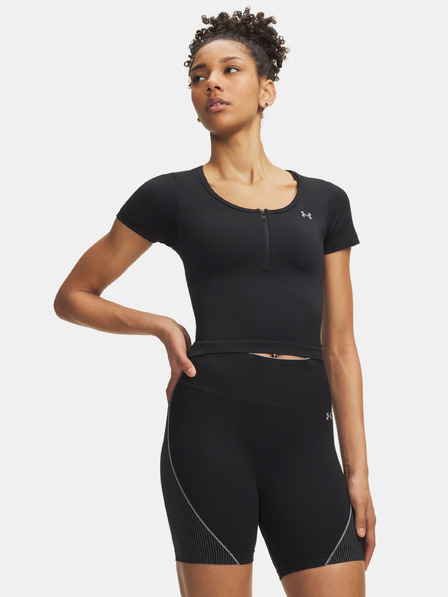 Under Armour Дамска тениска Under Armour Vanish Seamless Crop Zip SS