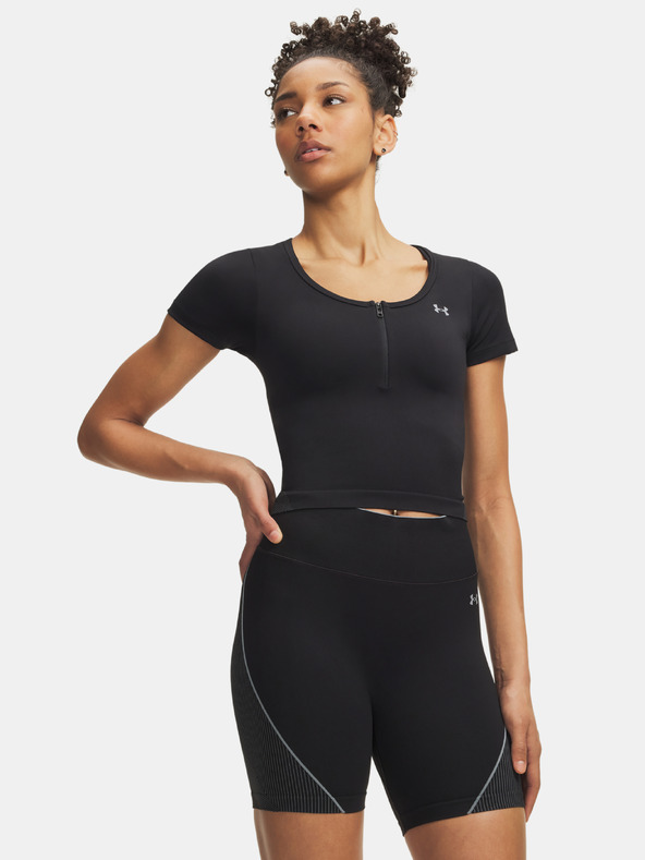 Under Armour Дамска тениска Under Armour Vanish Seamless Crop Zip SS