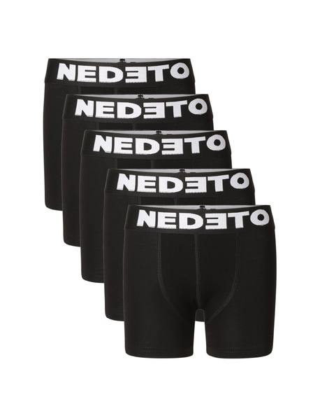 Nedeto Комплект от пет - детски боксерки Nedeto черни