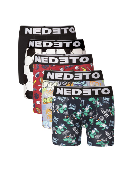 Nedeto Комплект от пет - детски боксерки Nedeto многоцветни
