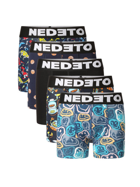 Nedeto Комплект от пет - детски боксерки Nedeto многоцветни