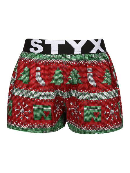 Styx Детски боксерки Styx art спортна гума Коледа плетена