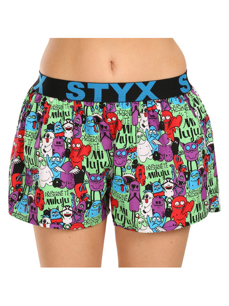Styx Дамски боксерки Styx art спортен еластик чудовища
