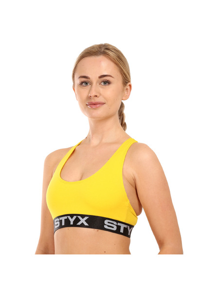 Styx Дамски спортен бюстгалтер Styx sport жълт