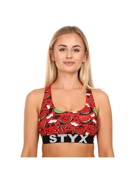 Styx Комплект от пет - дамски спортен бюстгалтер Styx sport art многоцветен